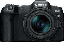Canon EOS R8 + RF 24-50mm f/4.5-6.3 IS STM Camera in onze winkel in Brussel