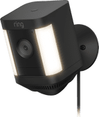 Ring Spotlight Cam Plus - Plug In - Zwart IP-camera met abonnement