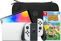 Nintendo Switch OLED White + Animal Crossing New Horizons + BlueBuilt Travel Case Nintendo Switch OLED