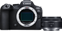 Canon EOS R6 Mark II + RF 50mm f/1.8 STM Camera with a tiltable screen