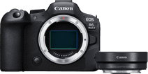 Canon EOS R6 Mark II + EF-EOS R Adapter Camera met een kantelbaar scherm