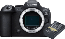 Canon EOS R6 Mark II + Accu Systeemcamera voor op vakantie