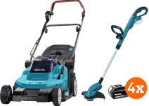 Makita DLM432CT2 + Makita DUR181Z incl. 5,0 Ah accu (4x) Accu grasmaaier