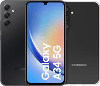 Samsung Galaxy A34 128GB Black 5G + BlueBuilt Back Cover Samsung A34