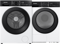 Wisberg WBWM3A5W9NB SwiftWash + Wisberg WBDR3BW9NB CreaseControl Wasmachine die strijkwerk vermindert