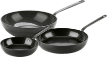 GreenPan Craft Set de Poêles à Frire 20 + 28 cm + Wok 28 cm Poêle à frire