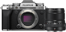 Fujifilm X-T5 Zilver + XF 50mm f/2.0 R WR Systeemcamera voor professionele fotografie