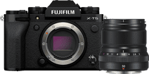 Fujifilm X-T5 Black + XF 50mm f/2.0 R WR Camera with a tiltable screen