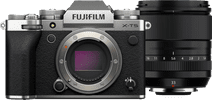 Fujifilm X-T5 Zilver + XF 33mm f/1.4 R LM WR Systeemcamera voor op vakantie