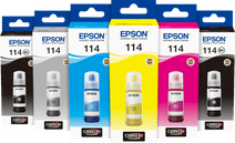 Epson 114 Bouteille d'Encre Pack 6 Couleurs Cartouche d'encre pour imprimantes Epson EcoTank