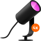 Philips Hue Lily Starter Pack White and Color Spike Light 4-pack Smart lamp with EcoCheques