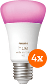 Philips Hue White and Color E27 1100lm 4-pack Philips Hue White & Color