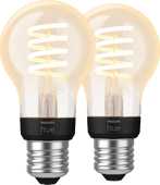 Philips Hue Ampoule à Filament White Ambiance Standard E27 Lot de 2 Philips Hue Filament White Ambiance