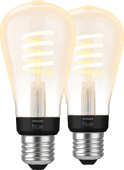 Philips Hue Filament Light White Ambiance Edison E27 2-pack Smart light