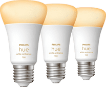 Philips Hue White Ambiance E27 1100lm 3-pack Philips Hue White Ambiance