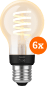 Philips Hue Filament White Ambiance Standaard 6-pack Smart lamp