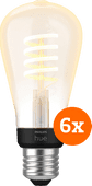 Philips Hue Filament White Ambiance Edison 6-pack Smart light