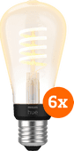 Philips Hue Filament White Ambiance Edison 6-pack Philips Hue Filament White Ambiance