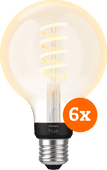 Philips Hue Filament White Ambiance Globe 6-pack Smart light