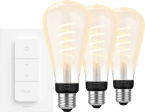 Philips Hue Filament White Ambiance Edison XL 3-pack + Dimmer Smart light