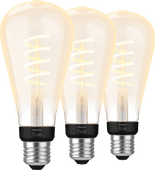 Philips Hue Filament White Ambiance Edison XL 3-pack Philips Hue Filament White Ambiance