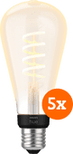 Philips Hue Filament White Ambiance Edison XL 5-pack Smart light