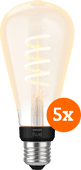 Philips Hue Filament White Ambiance Edison XL 5-pack Philips Hue Filament White Ambiance