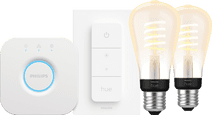 Philips Hue Filament White Ambiance Edison Lot de 2 Kit de Démarrage Kit de démarrage pour ampoules connectées