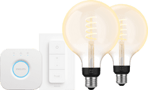 Philips Hue Filament White Ambiance Globe XL Lot de 2 Kit de Démarrage Kit de démarrage pour ampoules connectées