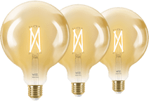 WiZ Smart Filament Light Globe XL 3-pack - Warm to Cool White Light - E27 Smart light