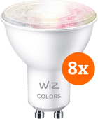 WiZ Smart Spot Light 8-pack - Colored and White Light - GU10 WiZ smart lights