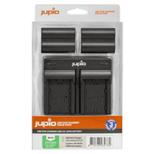 Jupio Kit: Battery NP-W235 (2x) + USB Dual Charger Battery for compact cameras