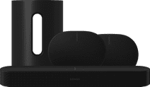 Sonos Beam Gen2 Black + 2x Era 300 Black + Sub Mini Black Control speaker bundle via app