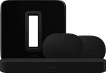 Sonos Beam Gen2 Zwart + 2x Era 300 Zwart + Sub G3 Zwart Speaker bundel te bedienen via app