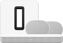 Sonos Beam Gen2 Wit + 2x Era 300 Wit + Sub G3 Wit Soundbar voor films en series