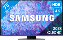 Samsung QLED 75Q80C (2023) Samsung tv met een One Remote afstandsbediening