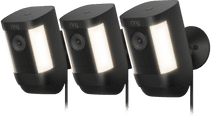 Ring Spotlight Cam Pro - Plug In - Noir - Lot de 3 Caméra Cloud