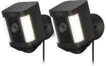 Ring Spotlight Cam Plus - Plug In - Noir - Lot de 2 Pack Ring