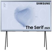 Samsung The Serif 50LS01B Cotton Blue (2023) Samsung tv met een One Remote afstandsbediening