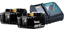 Makita BL1850B LXT 18V 5.0Ah Battery (2x) + Battery Charger 14.4/18V DC18RC Battery and battery charger set for tools
