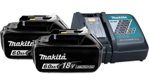 Makita BL1860B LXT 18V 6.0Ah Battery (2x) + Battery Charger 14.4/18V DC18RC Battery and battery charger set for tools