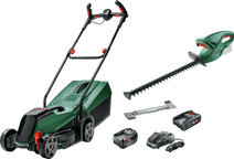 Bosch CityMower 18V-32 incl. 4,0 Ah Accu + Bosch EasyHedgeCut 18-45 Li (zonder accu) + Bosch 18 V Li-Ion accu 4,0 Ah Bosch accu grasmaaier