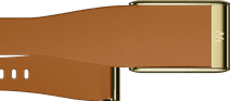 WHOOP Bracelet LeatherLuxe Fuselé 5.0 Brun/Or S/M Bracelet WHOOP