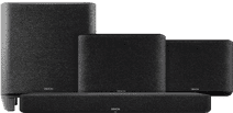 Denon Home Soundbar 550 + Denon Home 250 Duo Pack Black + Denon Home Subwoofer Control speaker bundle via app