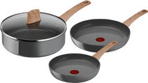 Tefal Renew Ceramic Frying Pan Set 24cm + 28cm + High-sided Skillet 24cm Tefal pans with ceramic non-stick coating