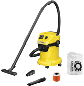 Karcher WD 3 P V-17/4/20 EU III + Sacs d'Aspirateur (4x) Aspirateur de chantier Karcher WD 3