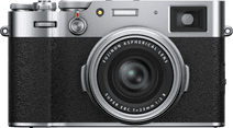 Fujifilm X100V Zilver Camera met een kantelbaar scherm