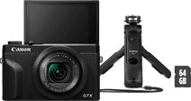 Canon G7 X Mark III Zwart - Vlogkit Compactcamera met een kantelbaar scherm