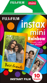 Fujifilm Instax Colorfilm Mini Rainbow (10 Pièces) Cadeau : créativité