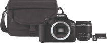 Canon EOS 2000D + 18-55mm f/3.5-5.6 DC III + Tas + 16GB Geheugenkaart Spiegelreflexcamera